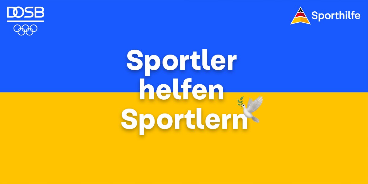 Seit Ausbruch des russ. Angriffskrieges auf die Ukraine engagieren sich Sportvereine und -verbände in ganz Deutschland für ukrainische Geflüchtete. #IDSDP Mit dem Soforthilfefonds konnten wir bereits >70 Projekte im Breiten- und Leistungssport fördern. ➡️ dosb.de/ueber-uns/ukra…