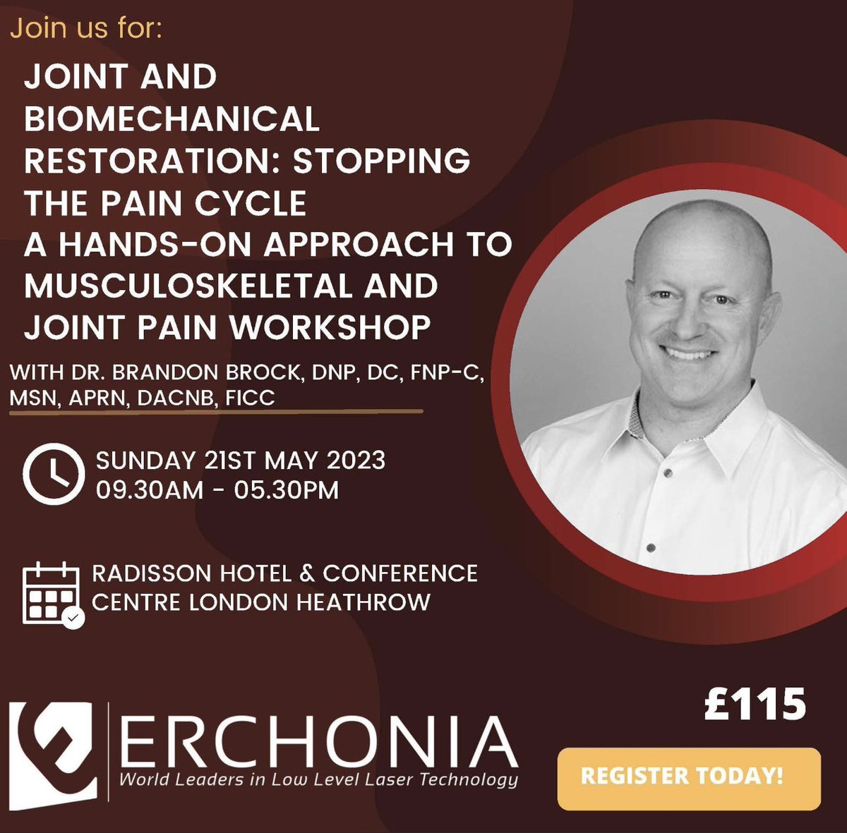 MedHealthInnov's tweet photo. Dr Brandon Brock is coming to the U.K.π¬π§ Donβt miss out register today!!
https://t.co/l4PVGDjmsj
#chiropractic #chiro #chiropractor #erchonia #erchonialasers https://t.co/X28QyLtqUF