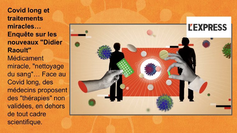 🚨Alerte sur les « traitements miracles » du #CovidLong🚨

📰Dossier à lire dans <a href="/LEXPRESS/">L'Express</a> ! 

🧵1/9
#ApresJ20