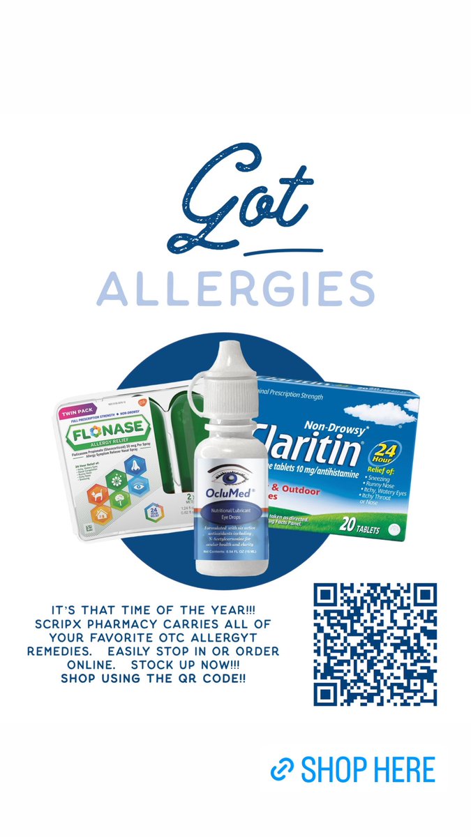 scripxrx's tweet image. Struggling from #allergies 

Get relief at @scripxrx