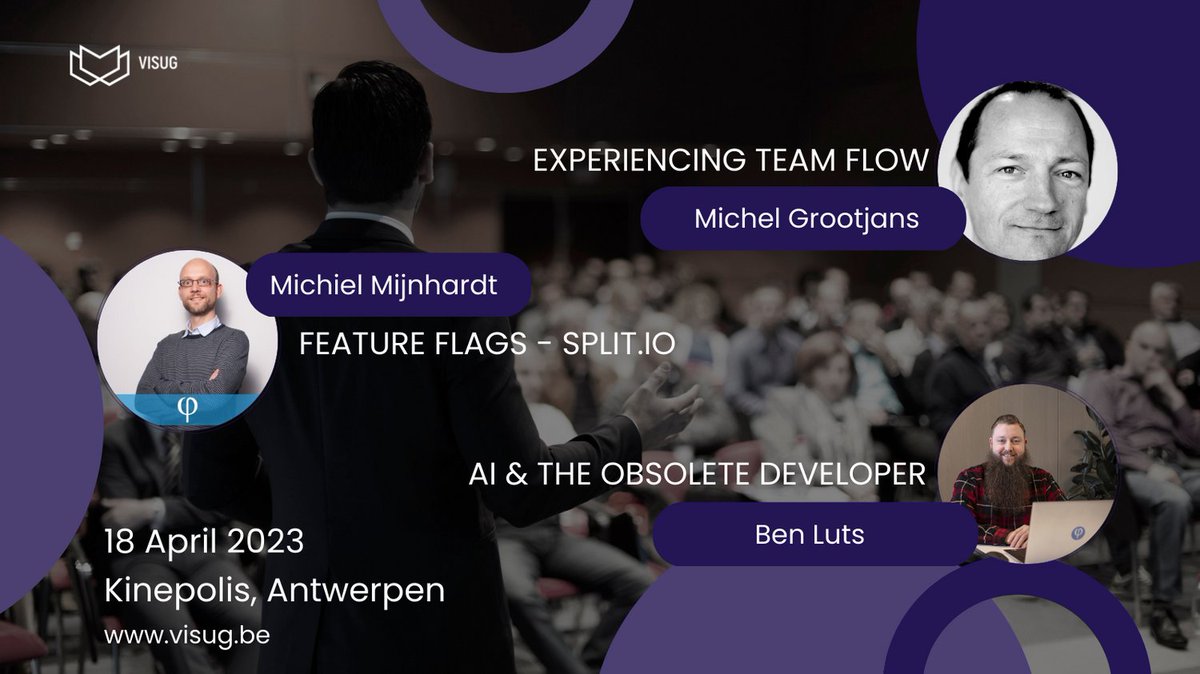 On Tuesday April 18th, we welcome you together with AllPhi in Kinepolis Antwerp for 3 interesting talks and networking opportunities. Do we meet there? Registration: bit.ly/3nR0wVw #dotnet #community