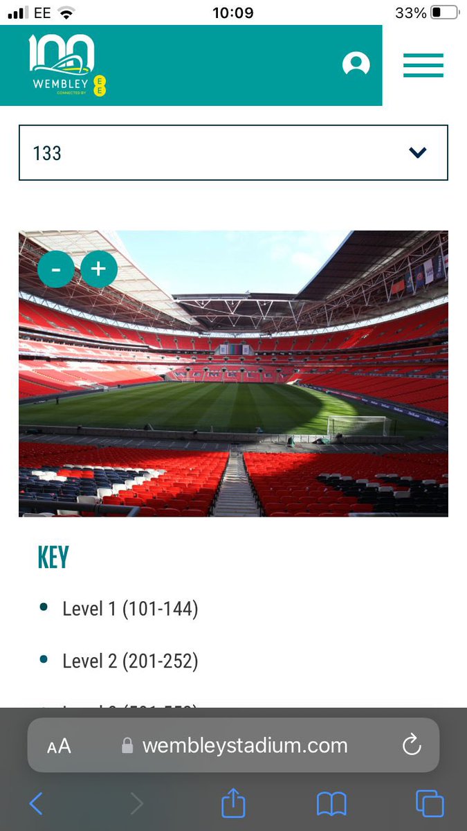 My seat view at Wembley👌UTB⚔️🔴⚪️⚫️