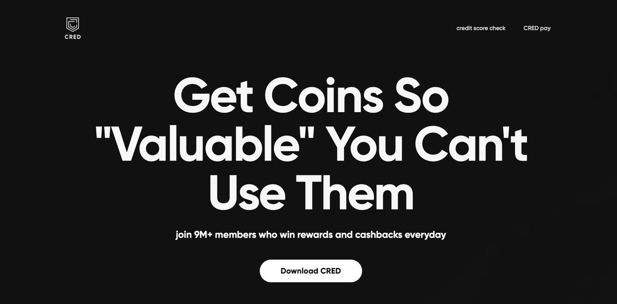 tushaarmehtaa's tweet image. Indian Startups Honest Headlines: A 🧵

1. Cred