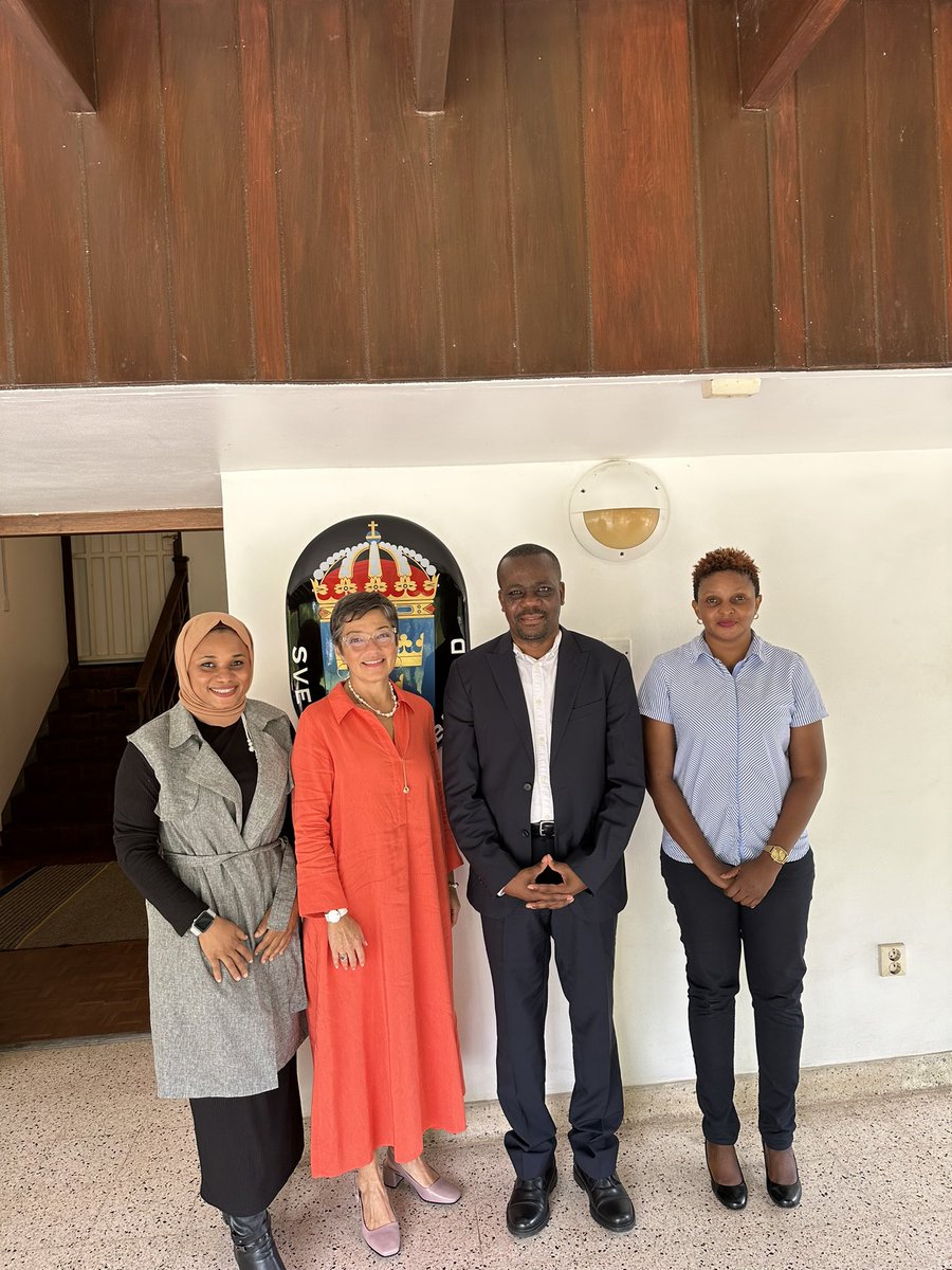 Sweden is happy to support and be part of democratic and civic reforms in Tanzania. Thank you @zittokabwe @drnasranassor @BonfasiaMapunda for meeting with me today🙏🏽 ! #ACTwazalendo #swedentanzania60 #inclusivedemocracy
