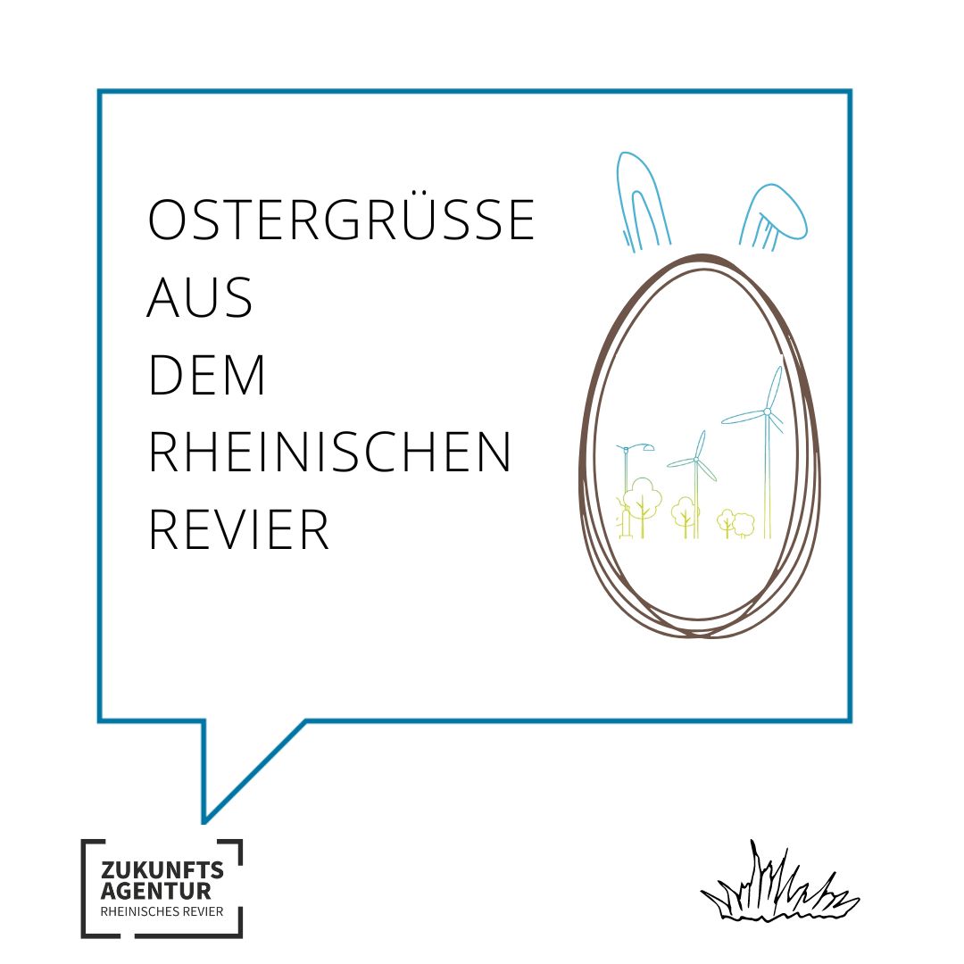 Die Zukunftsagentur Rheinisches Revier wünscht  allen eine schöne Osterzeit ! #zukunftsagentur #rheinischesrevier #jülich #strukturwandel