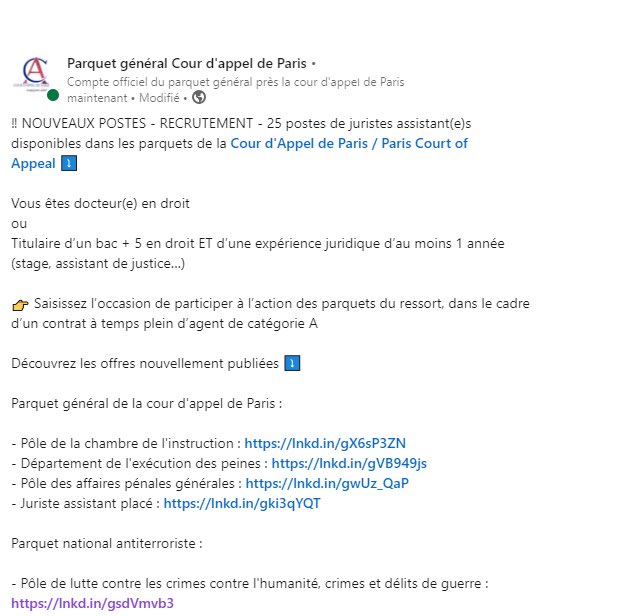 Parquet général de Paris tweet media