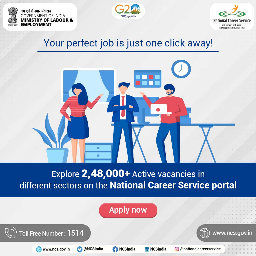 National Career Service India on Twitter "End your job search at the