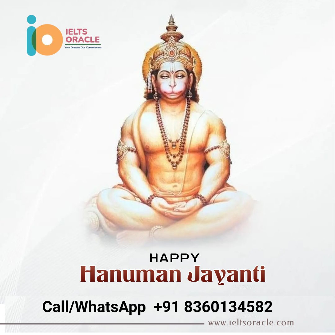 Ielts Oracle Wishes you a Happy Hanuman Jayanti!
#Ieltsoracle #happyjayanti #happyhanumanjayanti2023 #hanumanjayanti #hanumanjayanti2023❤️ #bestieltsinstiuteinmohali #onlinewritingevaluation #OnlineSpeakingevaluation #Onlinecoaching #offlineclasses #bestieltsclasses #ieltsclasses