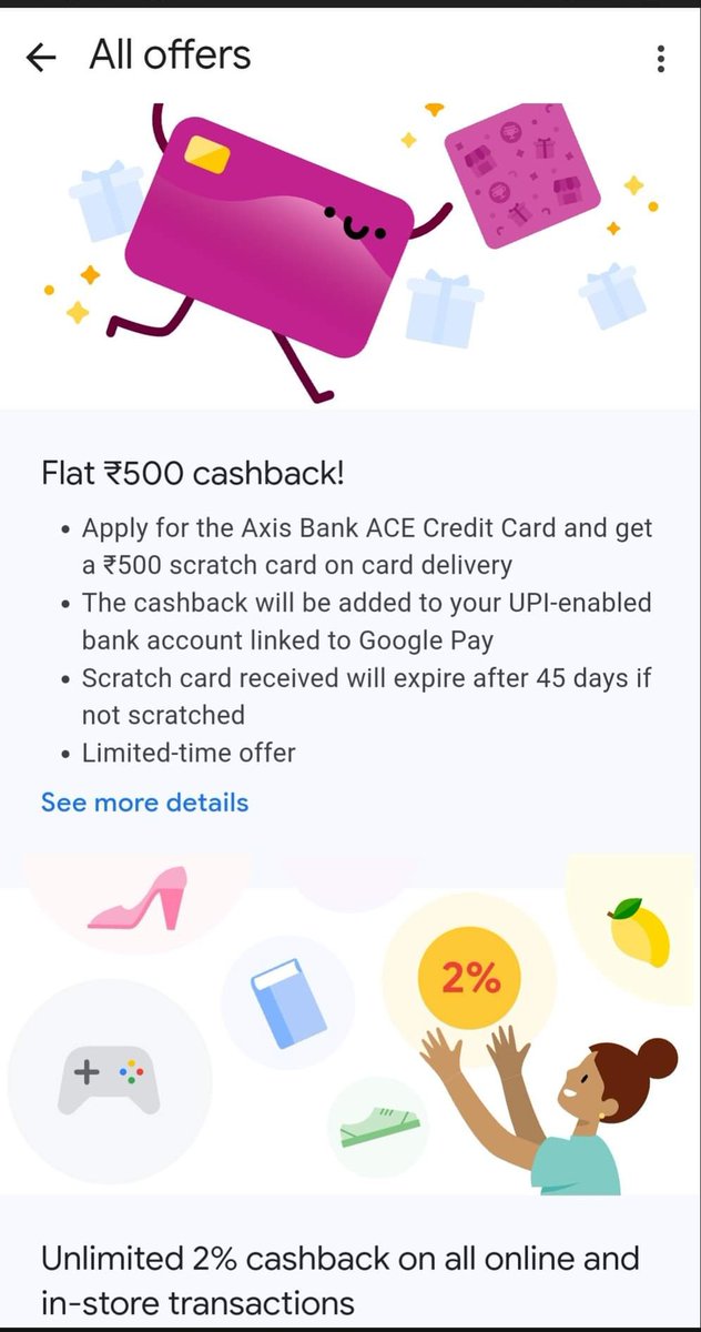 LordVoldemort_z's tweet photo. @AxisBank 
I got axis ace card banner @GooglePay ,I applied for the same. In that banner they said I will get 500 rupees cash back.
I got my credit card. But still they didn't gave me that cash back.
Contacted both customer care but they didn't even know about this offer. https://t.co/05OsG7pg2v