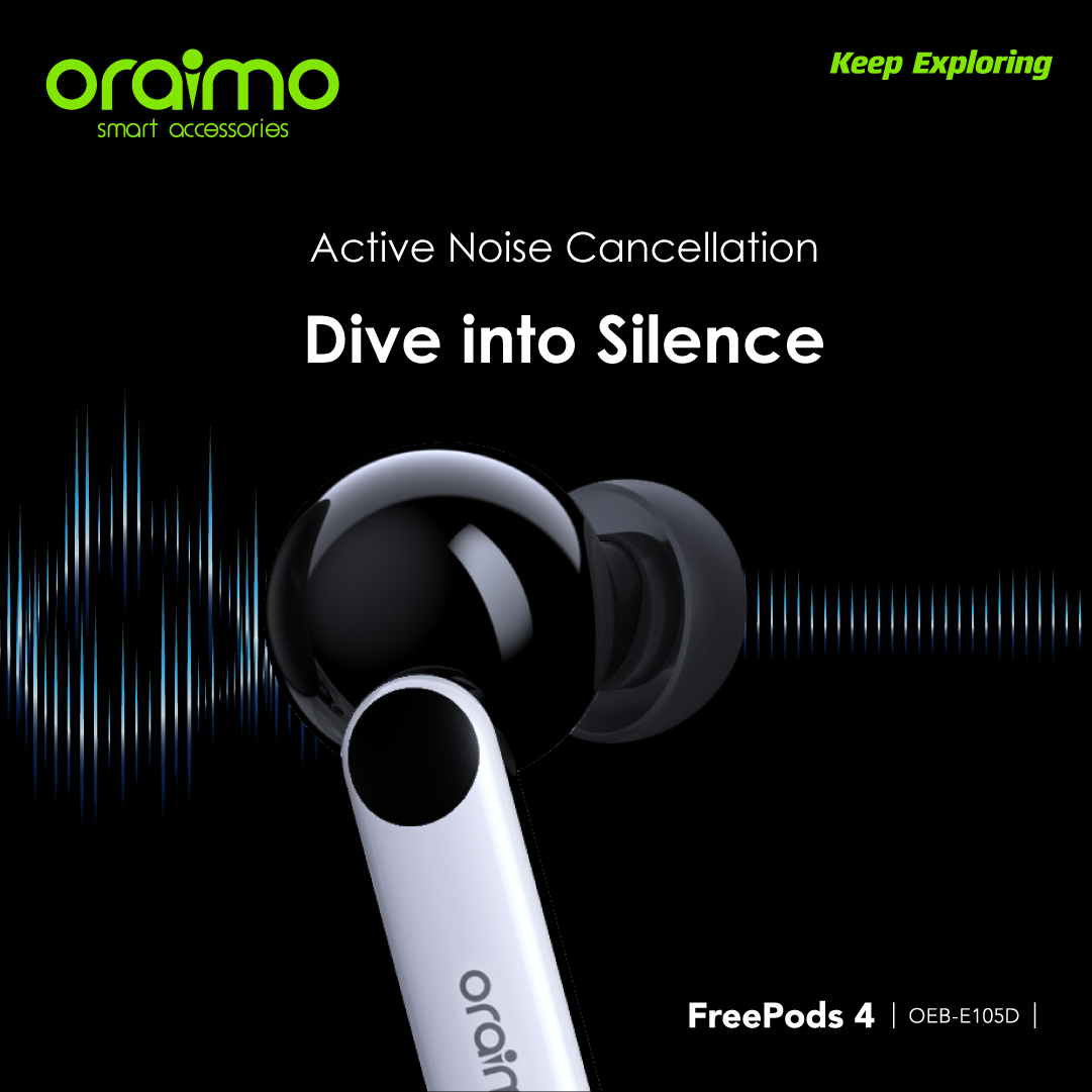 oraimomate's tweet photo. The flow shouldn’t stop! 😏
Enjoy up to 35hrs playtime with the new oraimo FreePods 4, e-shop link in bio 🛍️
#oraimoSoundApp #oraimoFreePods4 #oraimoexploring #slideintoyourworld https://t.co/qsCRh6tpMS