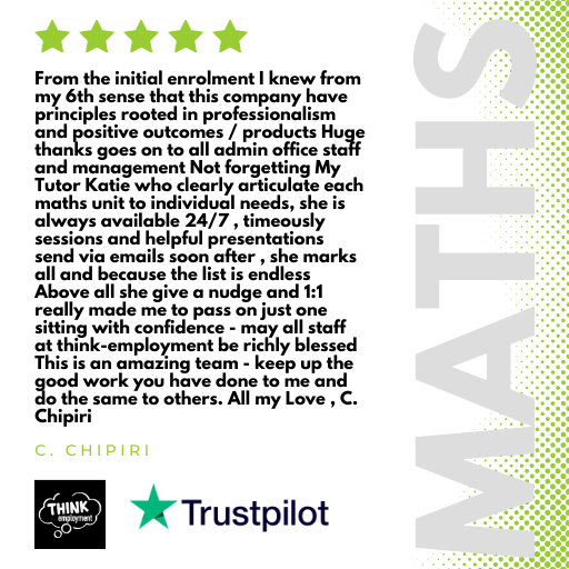 Have you struggled to achieve your Maths qualification in the past?🧮 Our team will support you every step of the way so you can get the qualifications you need to succeed. Just look at what this learner had to say… 😮

thinkemployment.com/functional-ski…