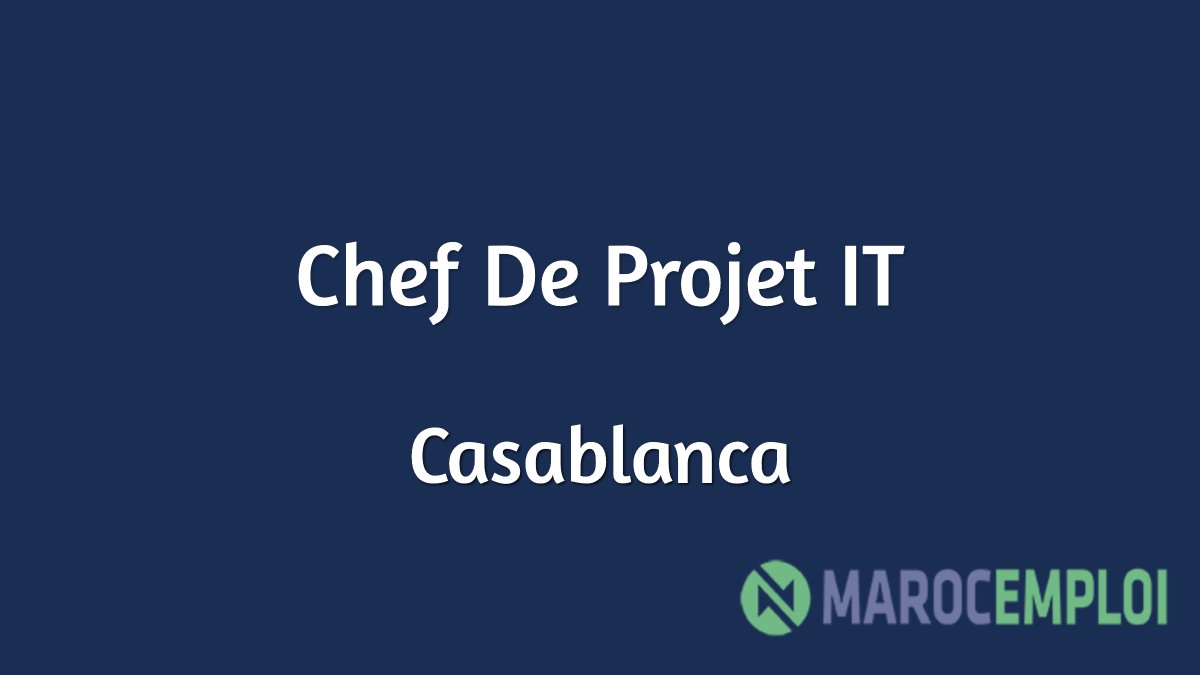 marocemploinet's tweet photo. Chef De Projet IT - Casablanca
Nous recherchons un Chef de Projet IT sur Casablanca.
https://t.co/DhvfrUpsXY
#IT #chefdeprojet #projet #chef #chefdeprojetit #casa #casablanca #maroc #morocco #emploi #emploimaroc #marocemploi #marocemploinet https://t.co/7VGMDHnW4V