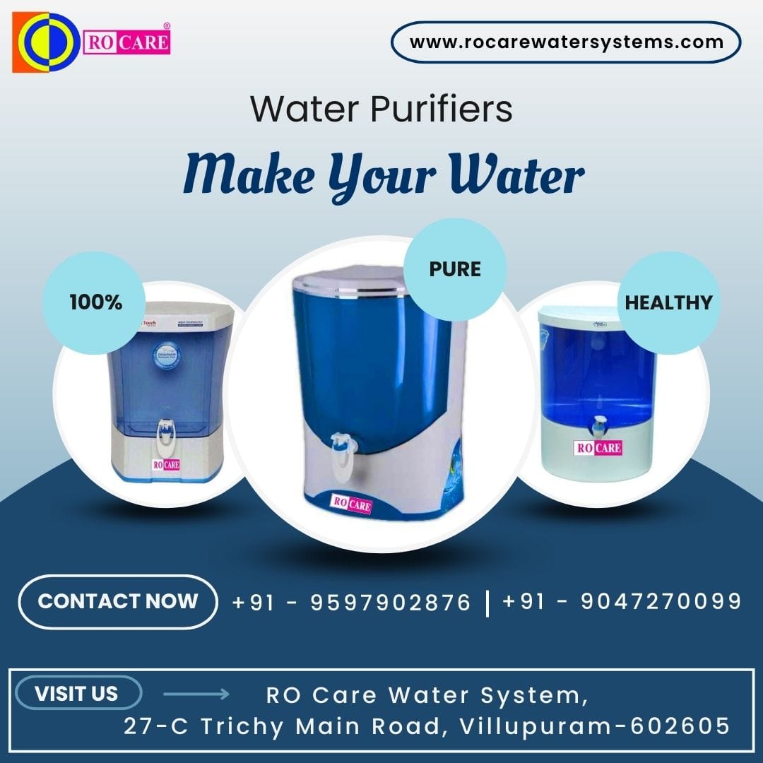 ROCareWater's tweet photo. The Best Ro Water Purifier in Villupuram
#tweets #repair #service #Tweets #industrial #water #hydration #cleanwater #Healthylife #AMC #minerals #filter #services #supplier #dealer https://t.co/YWbxcJlP4H