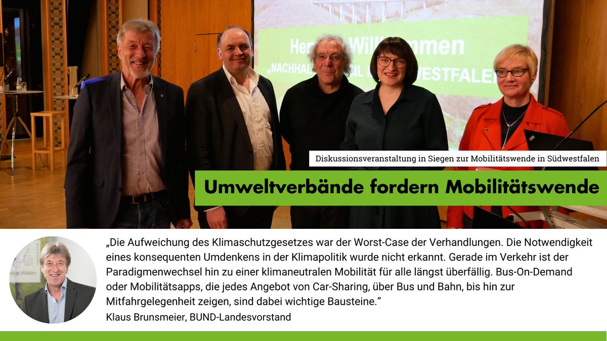 bund_nrw's tweet photo. Nicht zuletzt die jüngsten Ereignisse rund um die #A46/#B7n sowie die Ergebnisse aus dem Koalitionsausschuss boten auf der gestrigen Dialogveranstaltung reichlich Diskussionsstoff für die Umweltverbände mit Vertreter*innen der Landespolitik. Die #Verkehrswende ist überfällig! https://t.co/zanR1QINUi