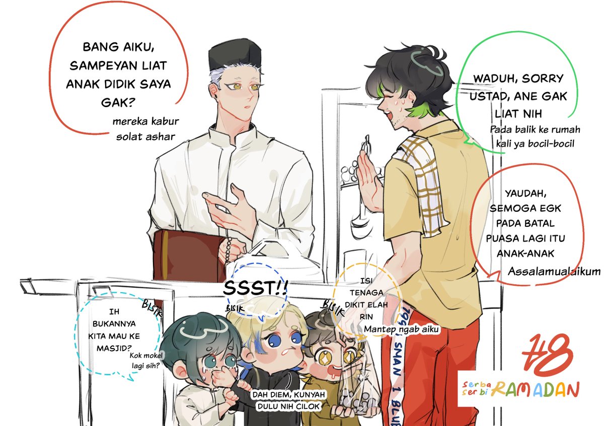 boxedlamb's tweet photo. Day 8 new character unlocked: aiku kang cilok depan masjid, partner in crimenye bocil-bocil mokel 😩

#ブルーロックFA https://t.co/K2TWXawRAF