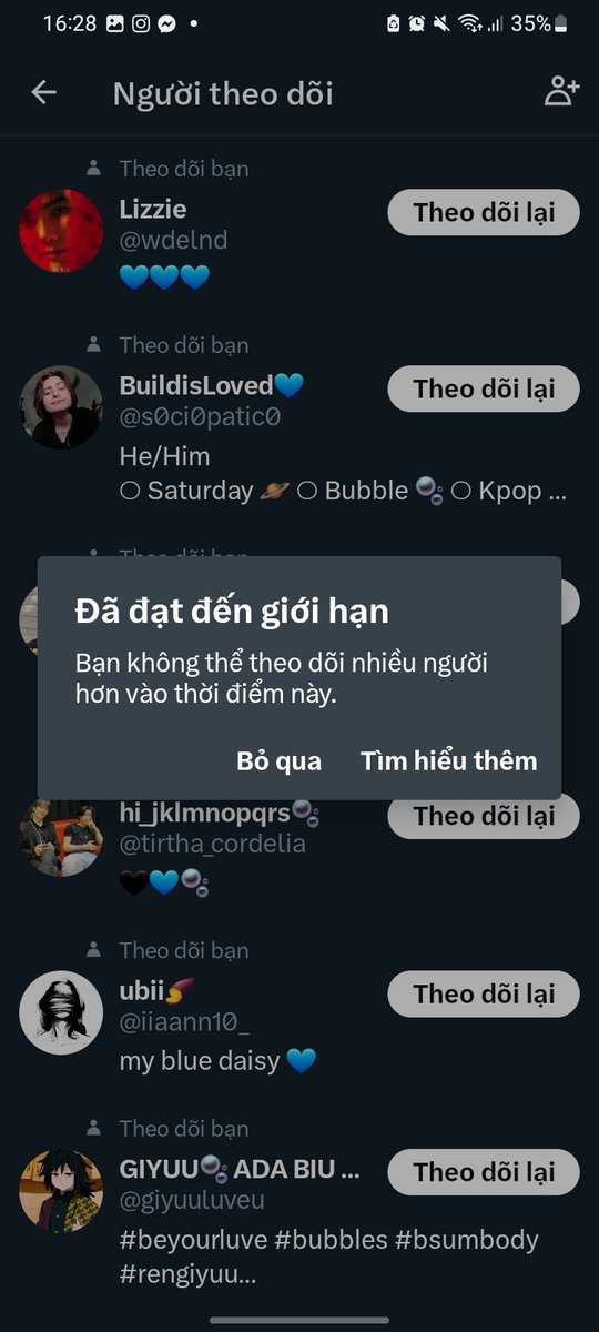 Gmy_25's tweet photo. Sorry, I'm limited in followers today. I'll follow you back tomorrow💙💙🙏
#BuildsBack
#Beyourluve
#BubblesMakeFriends https://t.co/Rppw0MEUwB