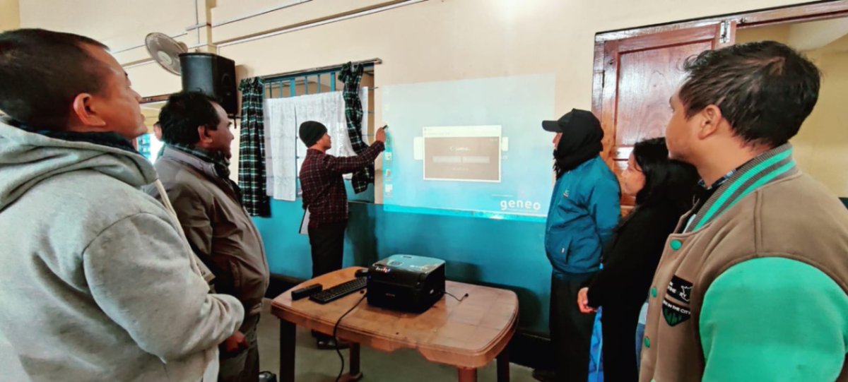 mbda_meghalaya's tweet photo. Teachers undergoing training on Smart Classroom Devices, provided to 700 schools across 400 #CLLMP villages. These advanced devices will strengthen the management of Natural Resources &amp; provide rural students exposure to technology &amp; benefits from enhanced learning experience. https://t.co/puPe8xsvSM
