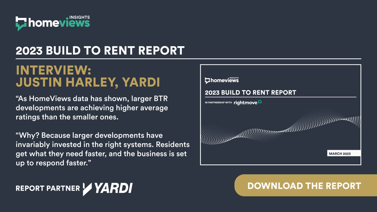 .@Homeviews_com ratings reveal how developments on Yardi benefit for a second year in a row. Hannah Marsh spoke with Justin Harley, regional director for @Yardi, on how the right systems can help the industry increase efficiency and scale. Find out more at bit.ly/3ntF3lt