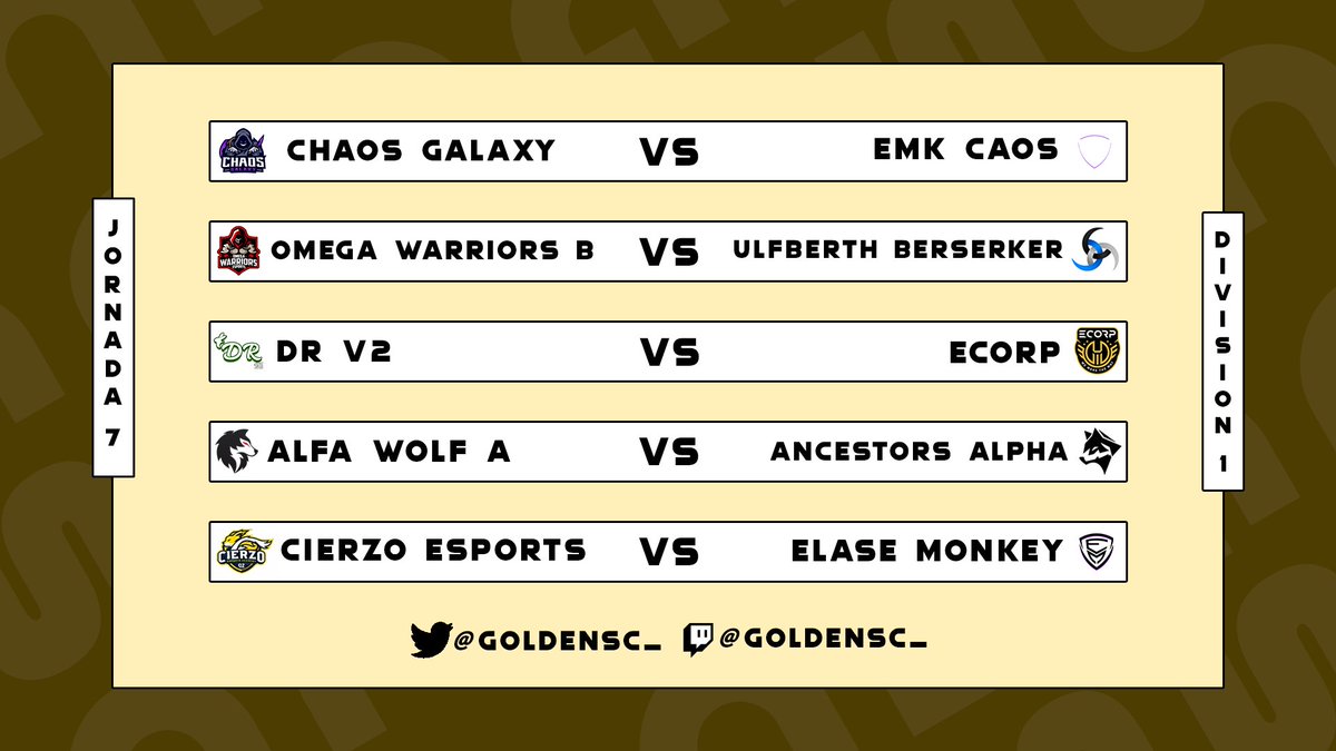 Por aqui teneis los enfrentamientos de la 6xta Jornada, hay partidos muy interesantes que pueden decidir muchas cosas en la liga.
¡Mucha suerte a todos los equipos en esta Jornada y que gane el mejor!