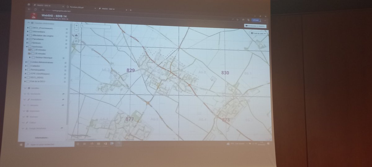 Geo_SDIS's tweet photo. #RETEX du @SDIS14 sur leur #WebSIG, les #données disponibles (interventions, #ERP, carroyage parcellaire...) et fonctionnalités (impressions, usages mobiles...) #GeoSDIS2023 https://t.co/bsfoUPtHvv