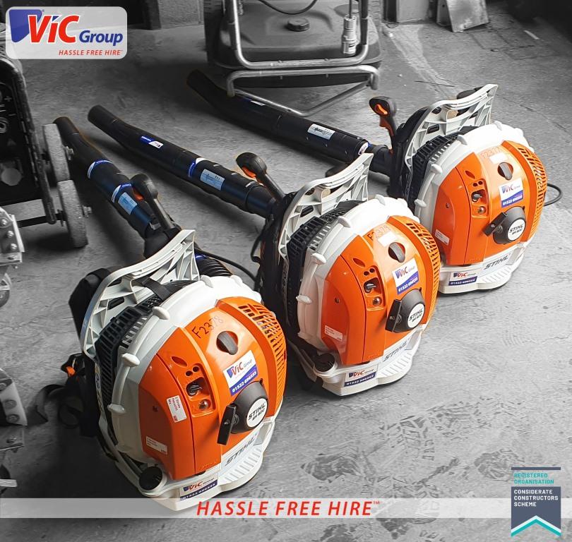 This will blow you away...! We've just added 3 more STIHL Leaf Blowers to the hire fleet for our valued Landscaping and Surface Prep customers. Contact hiredesk@vicgroup.co.uk for clean, modern &amp; well-maintained equipment backed up by our Hassle Free Hire service!  @STIHL_GB