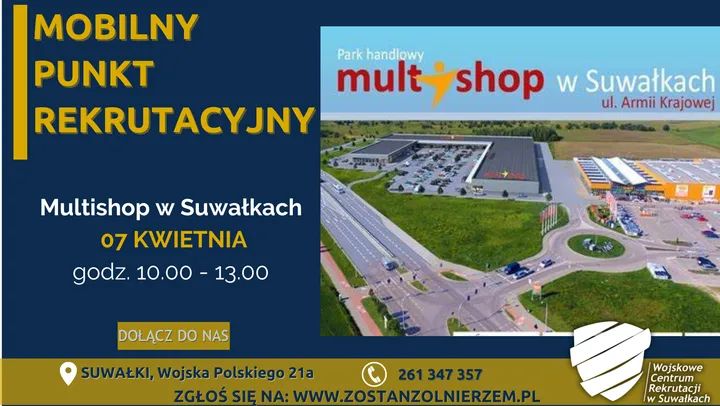 wcrsuwalki's tweet photo. ❄️ZA OKNAMI ZIMA ☃️   
Ale #WCRSuwałki nie zwalnia tempa 💪 Nasz Mobilny Punkt Rekrutacyjny 🚍  już jutro zagości w godzinach 1️⃣0️⃣:0️⃣0️⃣ do 1️⃣3️⃣:0️⃣0️⃣  na terenie Parku Handlowego 🏪#MultiShop w #Suwałki Wypatruj 👀 namiotu #WojskoPolskie i dowiedz się jak #ZostaćŻołnierzem https://t.co/F47Tr04J7x