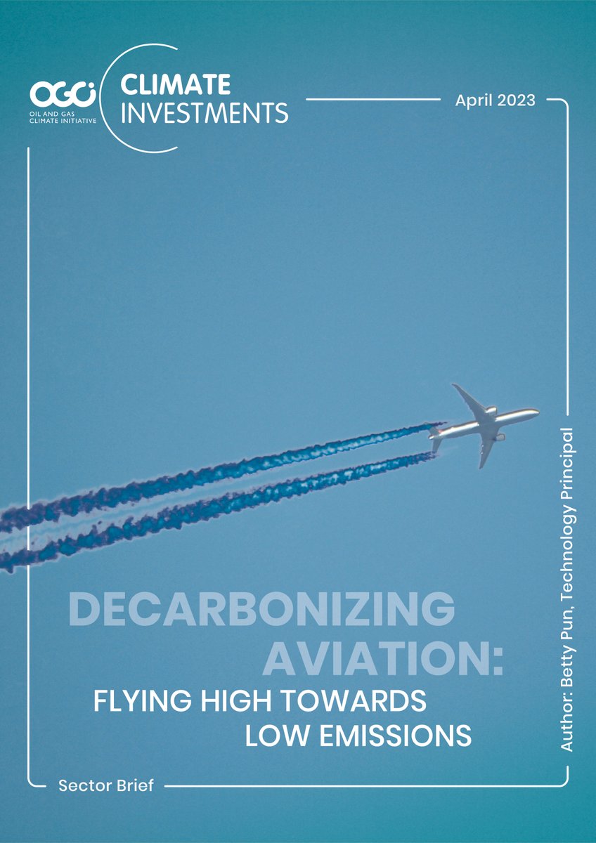 READ: The #aviationindustry, which is powered by fuels from fossil sources, is responsible for as much as 3% of global #CO2 emissions. The good news is there are several pathways to decarbonize aviation. Read Climate Investments' latest sector brief here - ogci.com/decarbonizing-…