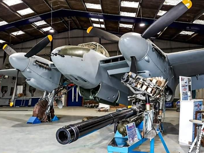 deHavMuseum's tweet photo. Hoping for good weather on Sunday the 9th April when the DH98 Mosquito FBV1 gets rolled out. Weather permitting this will be at 1.00pm. Together with the Merlin Exhibit Engine run, you should be "FB fired up"
#museumsinherts #warbirds #merlinengines #woodenwonder #Rollsroyce https://t.co/VLLP0u5R1c