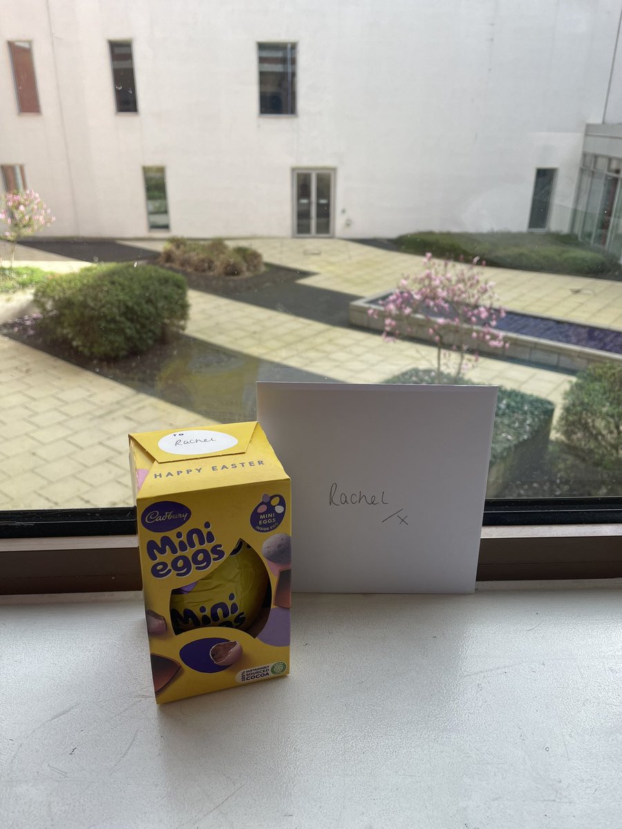Easter treats for the whole team from <a href="/EmilyMP_RN/">Emily Marks-Parsons</a>  She’s a good egg ❤️