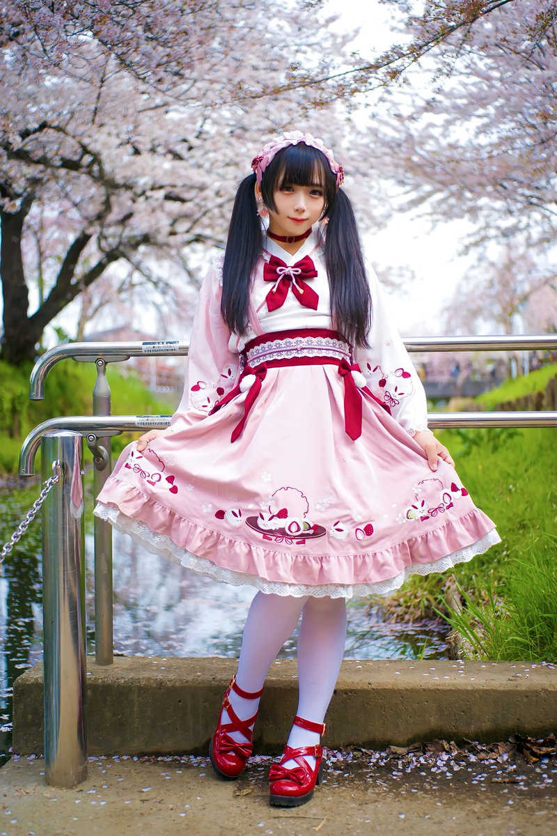 Amavel お菓子の国の女王 Amavel♡うさ耳ジャンスカピンク