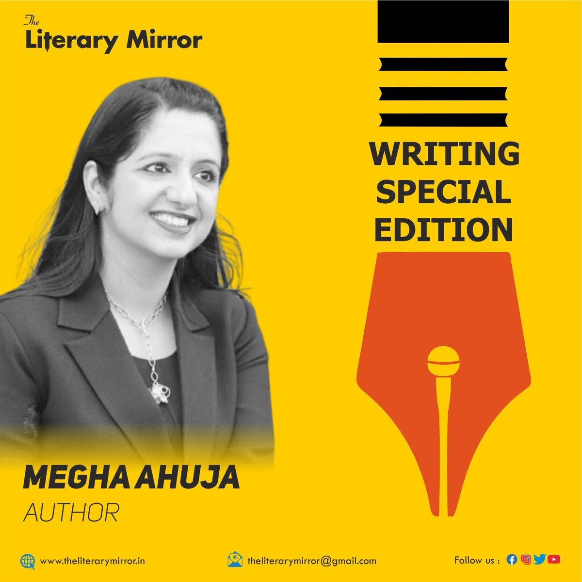 megha_ahuja_'s tweet photo. Grateful and honored to be recognized among India's top 50 authors by The Literary Mirror alongside the stalwarts of the literary world!
#Grateful #Honored #Top50Authors #LiteraryWorld #India #PrestigiousRecognition #WritingCommunity
#AuthorsOfindia #LiteraryAchievement https://t.co/QI5IZLF0QV