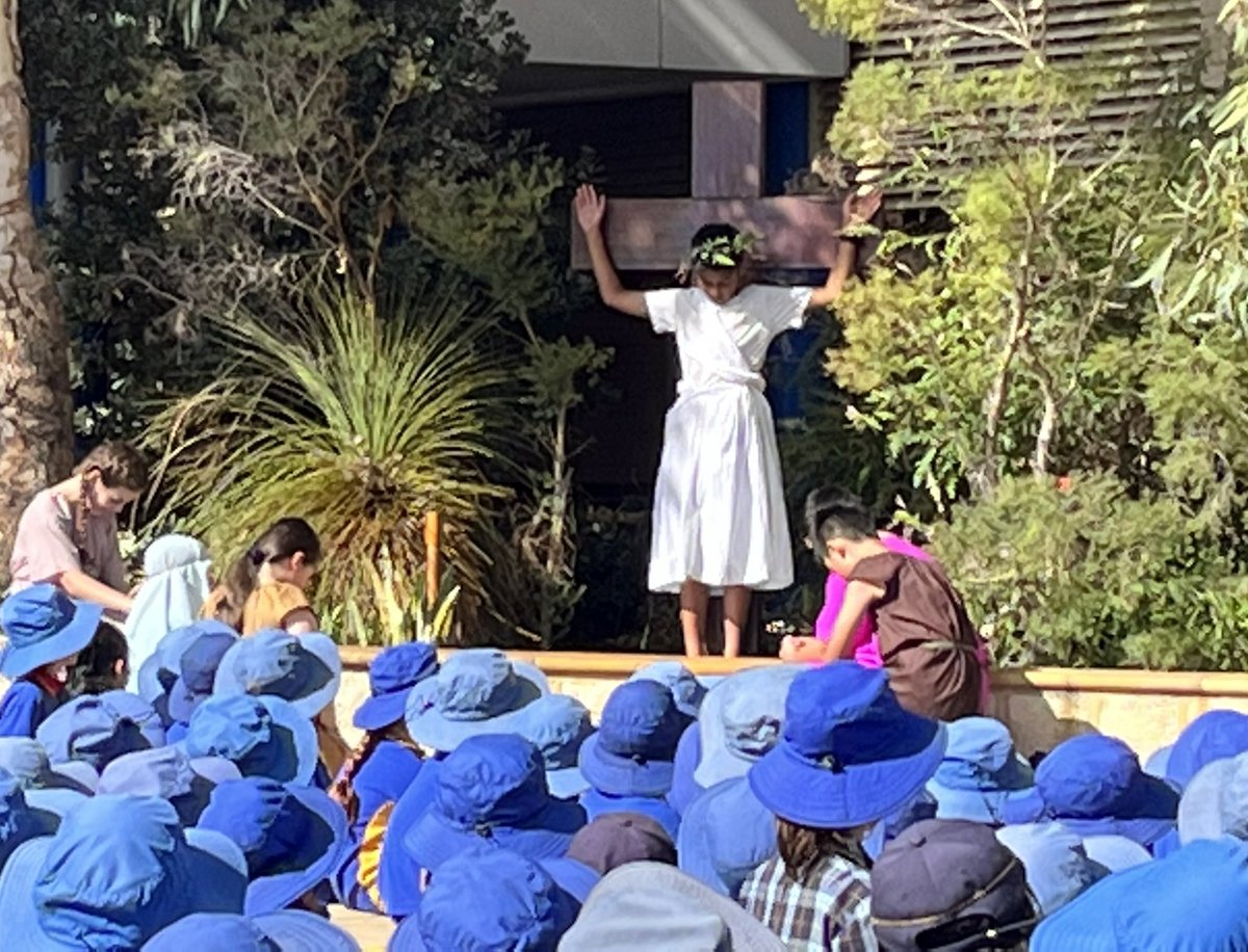A perfect way to end our busy term. Today we gathered as a school community to reflect on the suffering, death and resurrection of Jesus. A beautiful reflection of the Stations of  the Cross, led by our Year Six students. <a href="/StJosephsQPWA/">St Joseph's CPS</a> <a href="/CatholicEdWA/">Catholic Education WA</a>