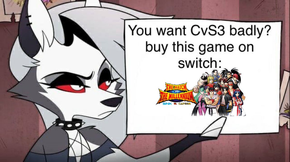 NativeBrony_91's tweet photo. #BringBackCapcomvsSNK #BringBackCvS #SaveCapcomvsSNK #SaveCvS #MakeCapcomvsSNK3 #CapcomvsSNK3 #Capcom #SNK
Day 220 https://t.co/iSWYA68cUG