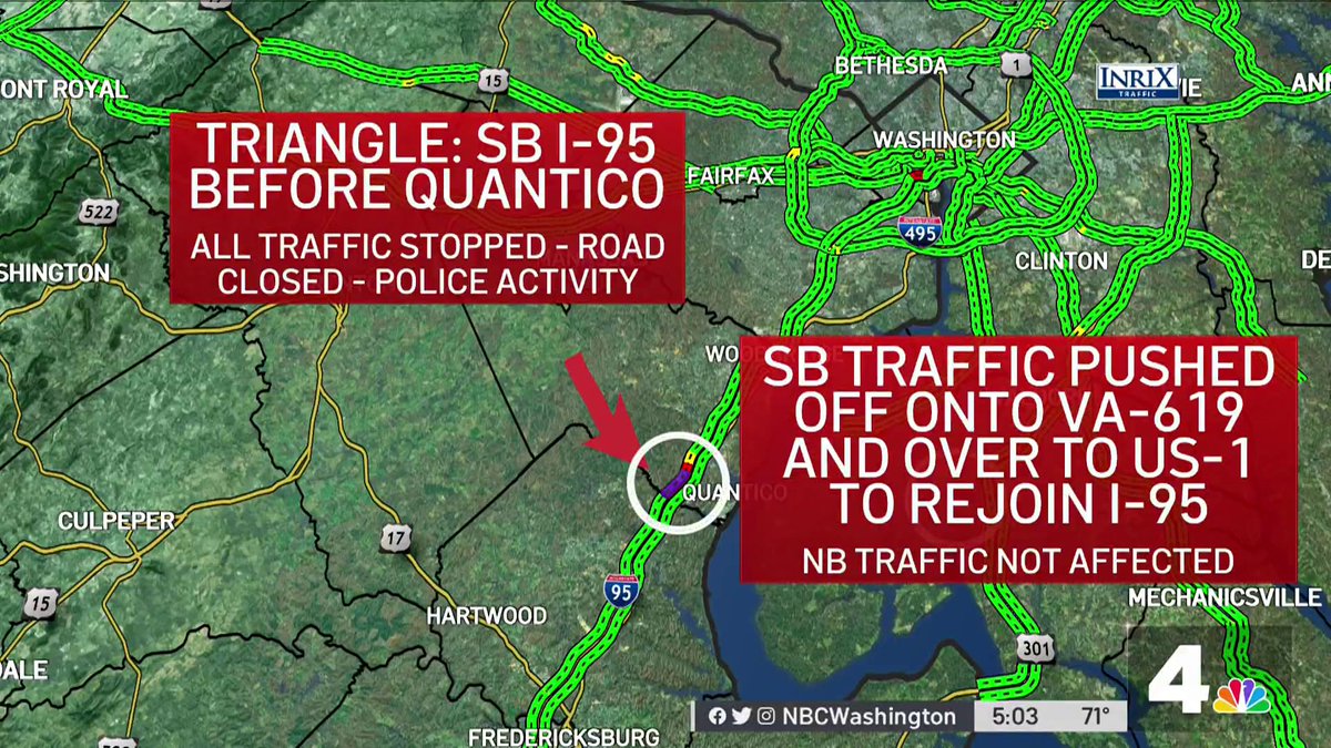 NBC4 Washington On Twitter I 95 SHUT DOWN Southbound I 95 Near why-the-i-95-collapse-will-mean-tough-commuting-for-workers-travelers