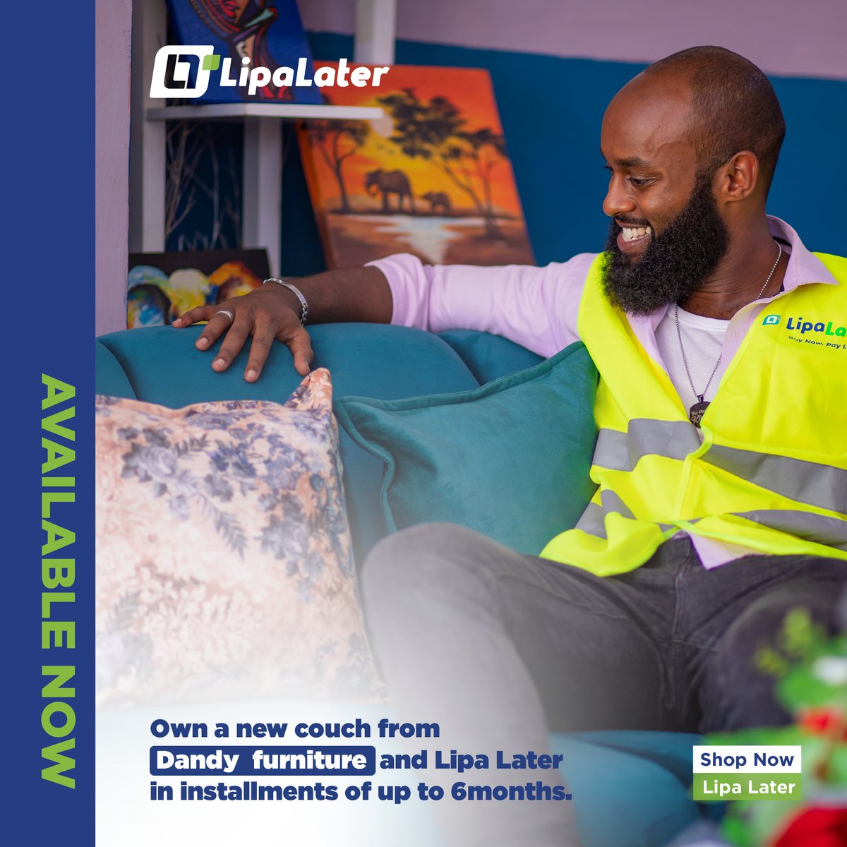 Enhance your living room with a new couch from <a href="/dandyfurniture/">@dandyfurniture</a>  at only 333,333 shillings and LipaLater in installments of up to 6 months.

Sign up today via Lipalater.co.ug | #LipaLaterUG
