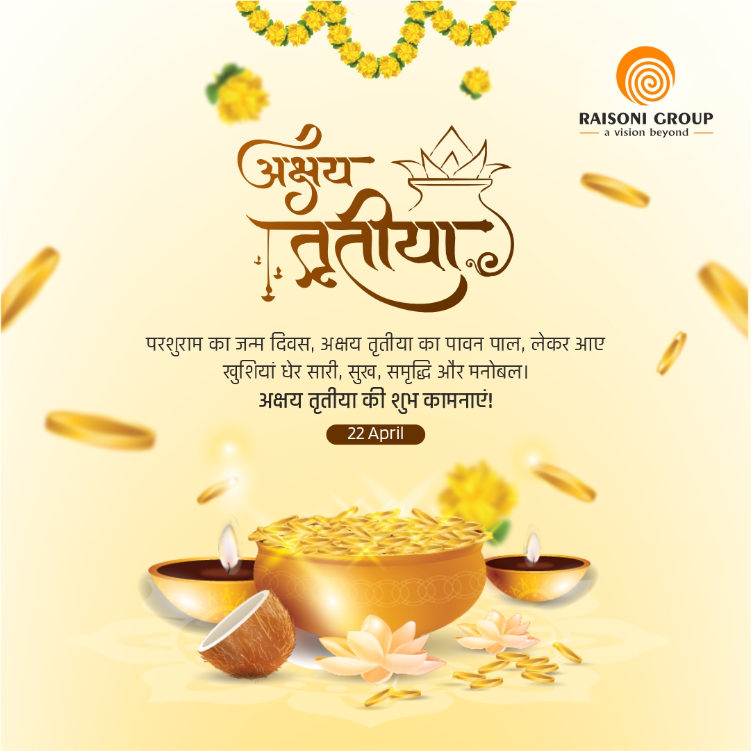 raisoniworld's tweet photo. May the blessings of Lord Vishnu be with you on this Akshaya Tritiya. Wishes from the Raisoni Group of Institutions. May this day bring wealth, prosperity, and happiness to your life.

#RGI #raisonigroupofinstitutions #raisoni #AVisionBeyond #LordVishnu #akshayatritiya2023 https://t.co/BkU17hs5cl