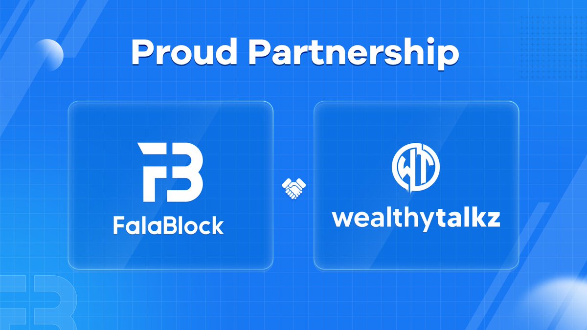 falablock's tweet photo. 🎉We are pleased to announce that we have reached community cooperation with @wealthytalkz_.
🥳Wealthytalkz is a global crypto community with significant influence that consists of crypto enthusiasts.
🚀Stay tuned for more joint events coming soon.
#Falablock https://t.co/mcRKG2TDA3