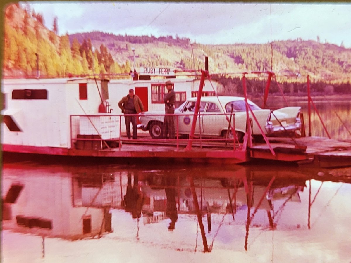 USBPChiefSPW's tweet photo. #ThrowbackThursday
A #Spokane Sector #BorderPatrol Inspector uses the Ruby Ferry, near #Cusick, Washington in 1963. The ferry operated on the Pend Oreille River from 1913 to 1966. #tbt #dhs #cbp #usbp https://t.co/4aWkNSWUVk