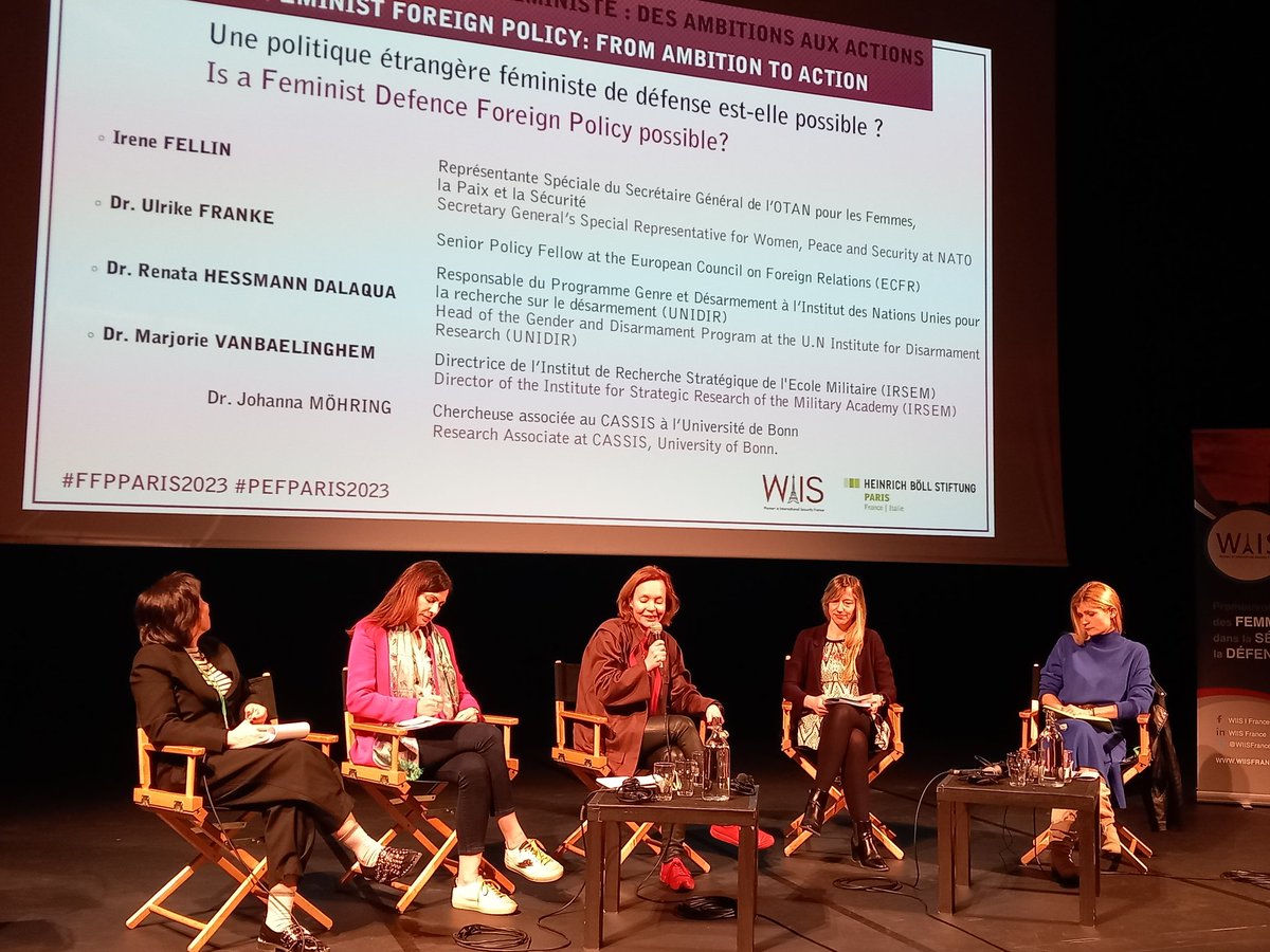 Une politique étrangère féministe de défense est-elle possible ? <a href="/WIISFrance/">WIIS France</a> #FFPPARIS2023 #PEFPARIS2023