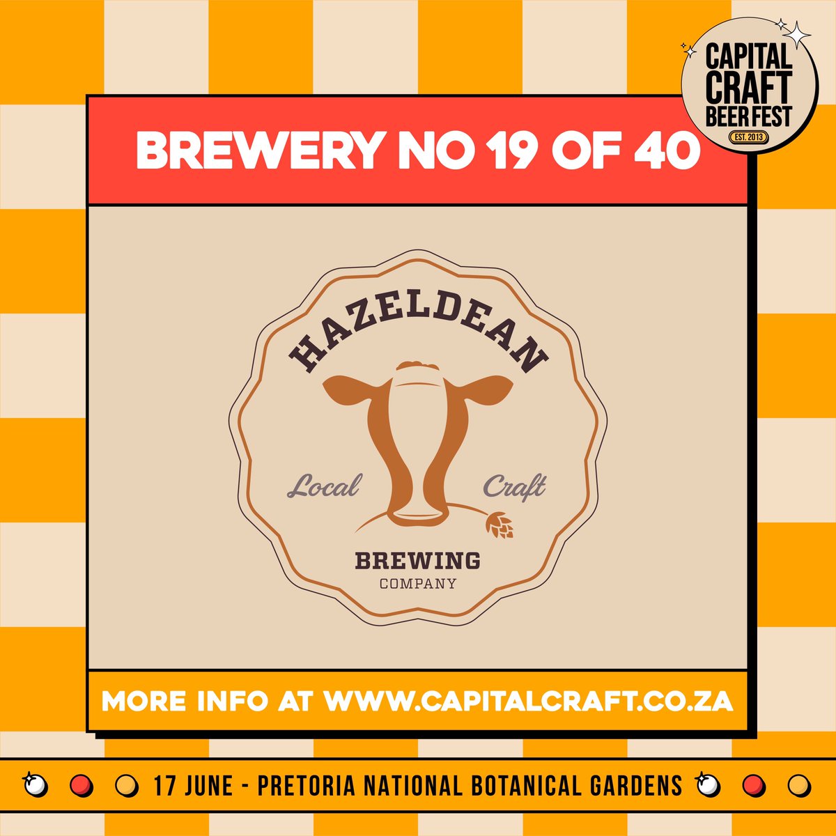 Capital Craft (@capitalcraftpta) on Twitter photo This aone is for the proud PRITORIANER!
We are proud to announce award winning <a href="/Hazeldean/">Hazel Dean</a> to the Brewer Lineup! This aone is for the proud PRITORIANER!
We are proud to announce award winning <a href="/Hazeldean/">Hazel Dean</a> to the Brewer Lineup!