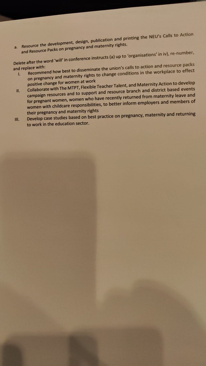 teachermumdone's tweet photo. Ammendments done and motion 22 has passed! 🥳 @mtptproject @FlexTeachTalent @NEUnion #NEUconference #motion22 https://t.co/jFpqVCItFt