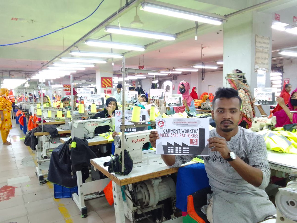 NazmaAkter73's tweet photo. For the sake of woker's life safety, the brands must sign the #InternationalACCORD. On 10th year of #RanaPlaza anniversary,  demanding safe factories for workers. 
#garmentworkerneedsafefactories
#RPneveragain
@IndustriALL_GU https://t.co/eTHl0tAclL