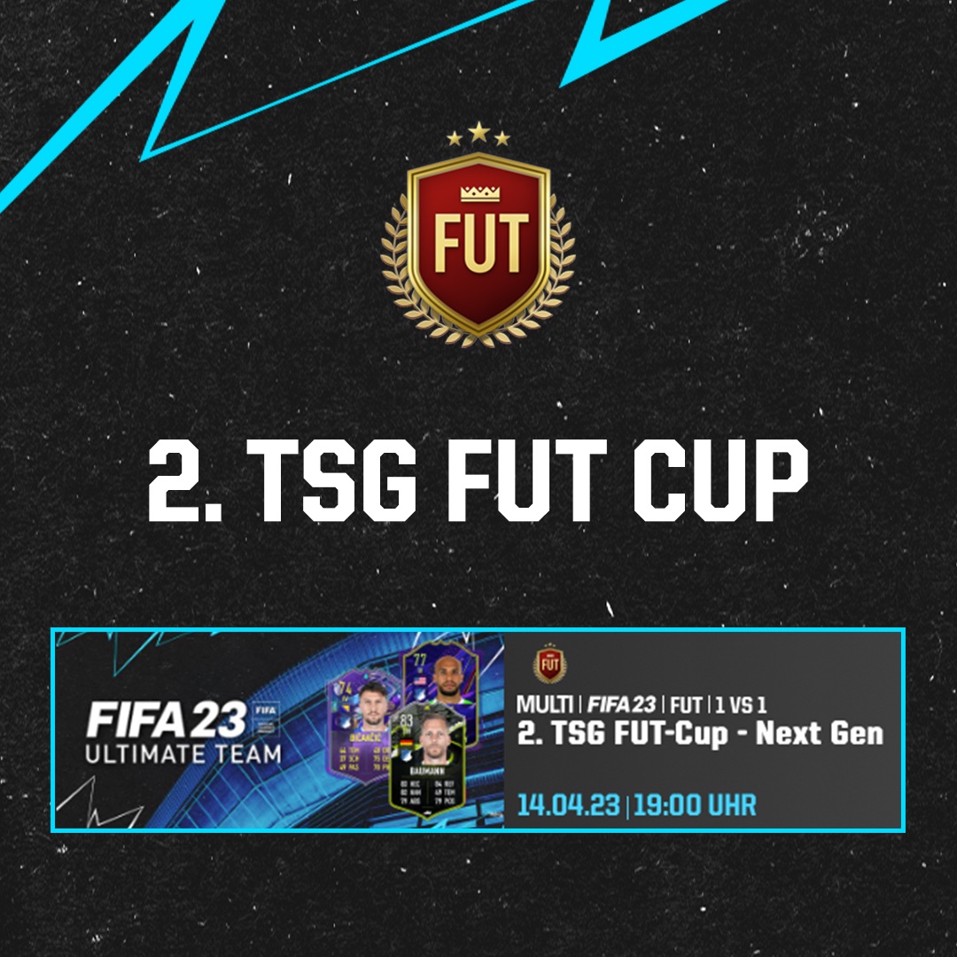 Der nächste TSG FUT-Cup steht vor der Tür!🚪

Es gibt ein #TSG-Trikot, Stadiontickets und natürlich eine Wildcard für den #TSGeChampion zu gewinnen!🎫
Nächsten Freitag zur gewohnten Uhrzeit, wer ist dabei? 🔥🔥

#TSGeSPORTS #FIFAeSPORTS #FIFATurnier

esports.tsg-hoffenheim.de/de_DE/Turniere…