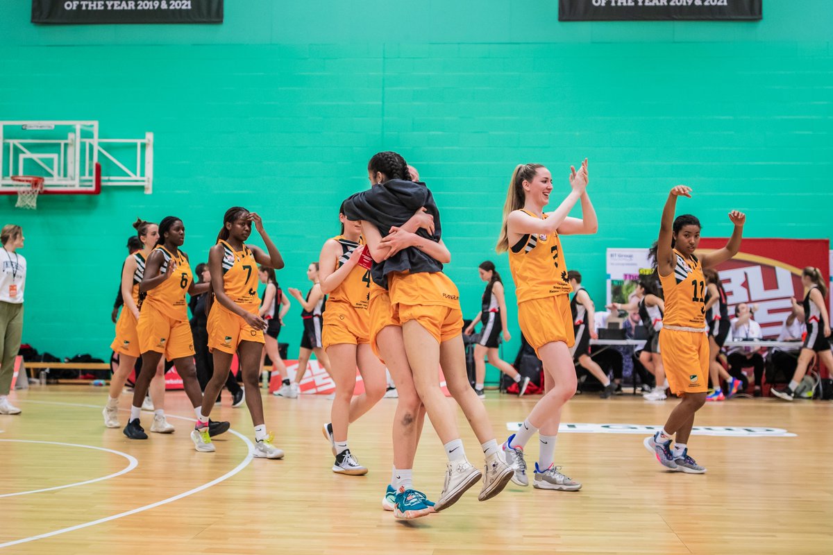 UoNSport's tweet photo. Friday Feeling 🤩 | A huge congratulations to @UoNWomensBball on winning promotion to the @BUCSsport Premier North to go along with their National Trophy crown! 🔥

Whatever you have planned over the break, we hope that everyone has a top level Easter! 👊

#WeAreUoN // 💚💛 https://t.co/yNYVTPBV6w