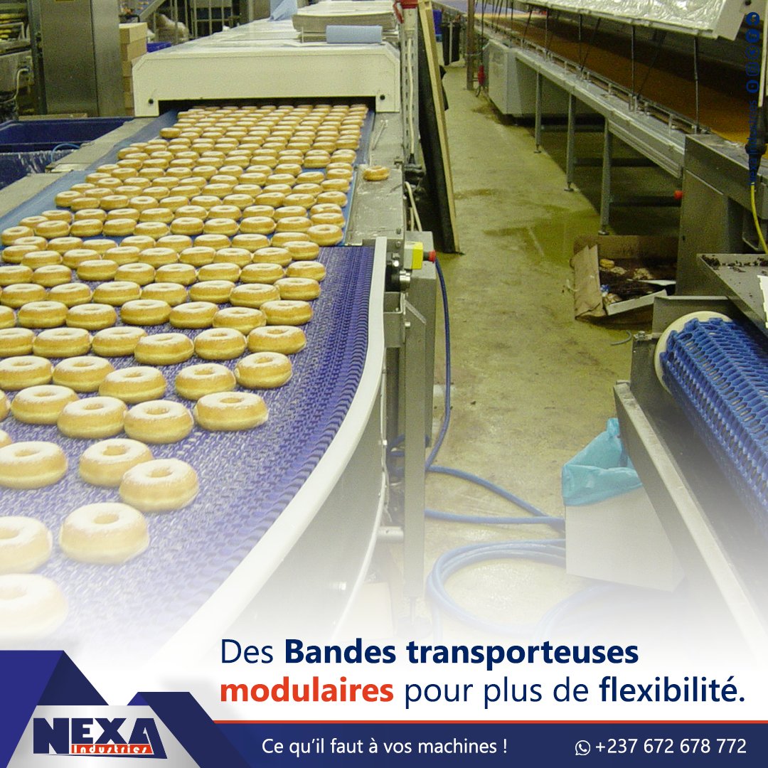 Nexa_Industries's tweet photo. Les avantages des Bandes transporteuses modulaires :
Les bandes modulaires sont hautement prisées pour leur flexibilité dans de nombreuses installations,
#bandetransporteuse #fexibilité #bande #modulaire #bandemodulaire
#solutions #econmique #convoyage #souple #nexaindustries https://t.co/Waw59ldJsR