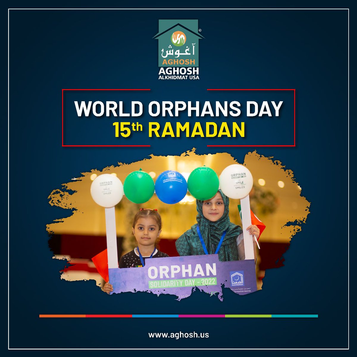 aghosh_usa's tweet photo. 𝟏𝟓 𝐑𝐚𝐦𝐚𝐝𝐚𝐧 𝐎𝐫𝐩𝐡𝐚𝐧𝐬 𝐃𝐚𝐲
Orphans are Waiting, Sponsor a child today.
📷 Donate Now
#WorldOrphansDay #15_Ramadan2023 #Orphans_Day #LifeSmilesback #Orphans #Zakat https://t.co/FKgifNsSrn