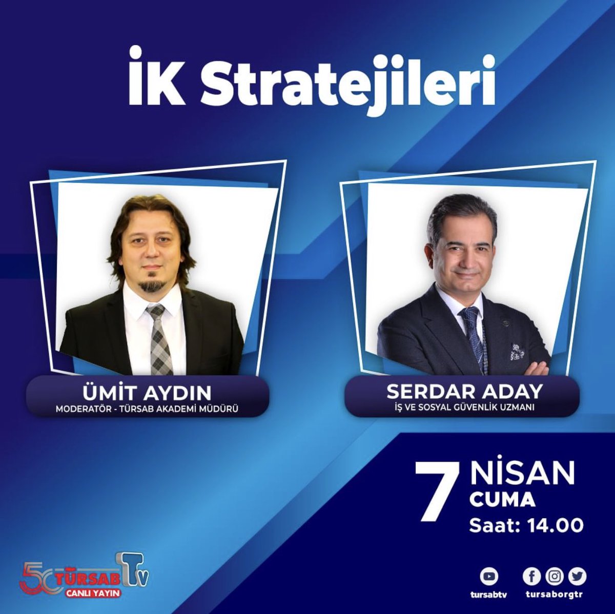 serdaradaysgk's tweet photo. EYT ve normal emeklilik süreci aynı mı?
İşverenler hangi teşviklerden faydalanabiliyor?
Deprem bölgesine özel teşvik var mı?

TÜRSAB Akademi Müdürü Ümit Aydın’ın sunumuyla yayınlanacak “İK Stratejileri” program 7 Nisan Cuma günü saat 14.00'te canlı yayın TÜRSAB TV'de. https://t.co/pbiwfgSXkg