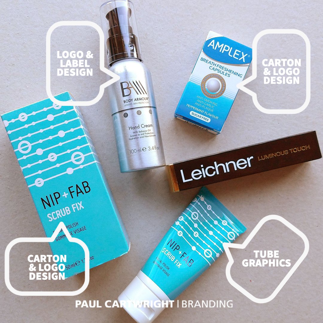 Some more bits and pieces of work from our 'sample portfolio' – printed production run versions of the finished products with graphic design and/or artwork created by us.
-
#packaginggraphics
#labeldesign
#cartondesign
#startupbusiness
#skincarepackaging
#personalcareproducts