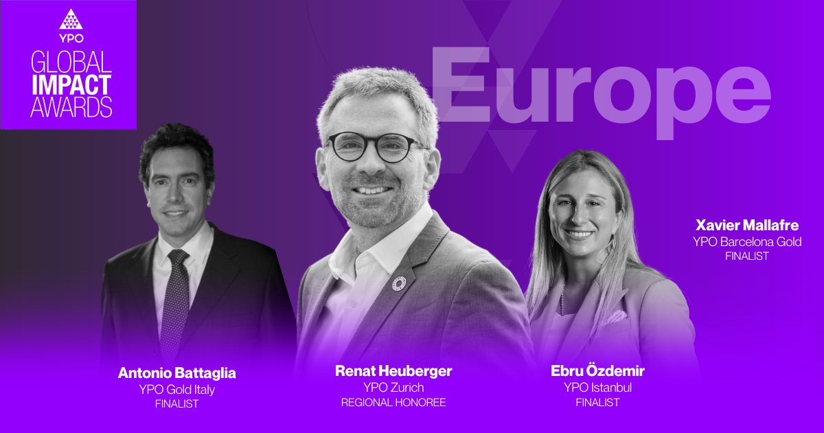 Congratulations to our YPO Europe members for being chosen among the 25 YPO Global Impact Awards finalists! 

Visit  on.ypo.org/3UlrGQQ
 to be inspired by all the honorees activating #change, fueling #innovation and driving sustainable and scalable #impact worldwide.