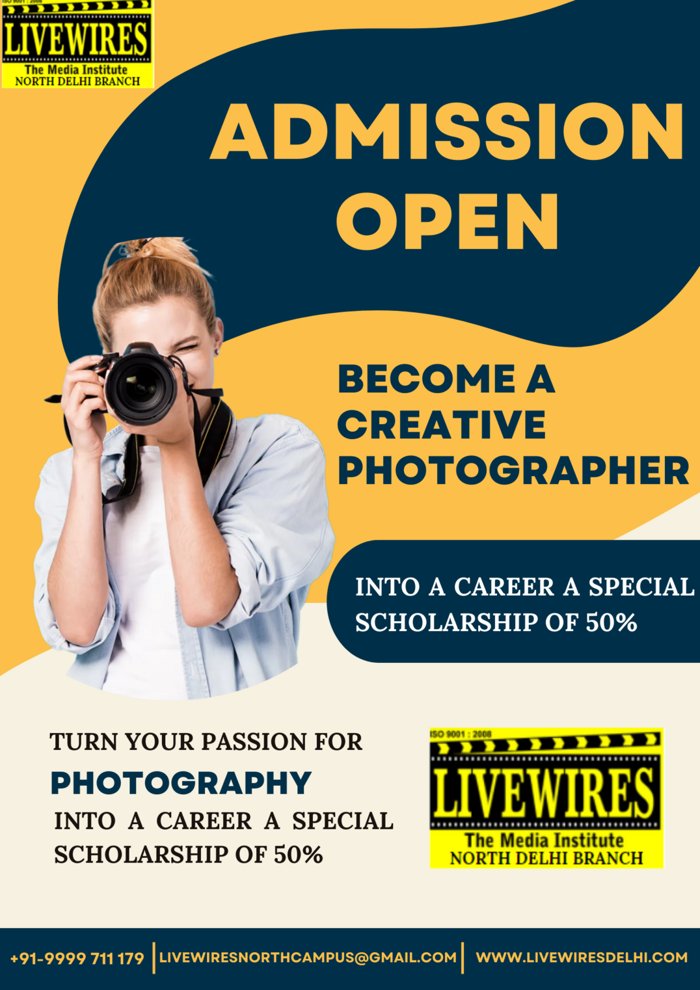 PHOTOGRAPHY COURSE IN DELHI
livewiresdelhi.com/photography-co…
Contact us +91-9999 711 179
#photographylovers #PhotographyIsArt #photographyislife #photographyislifee #PHOTOGRAPHY